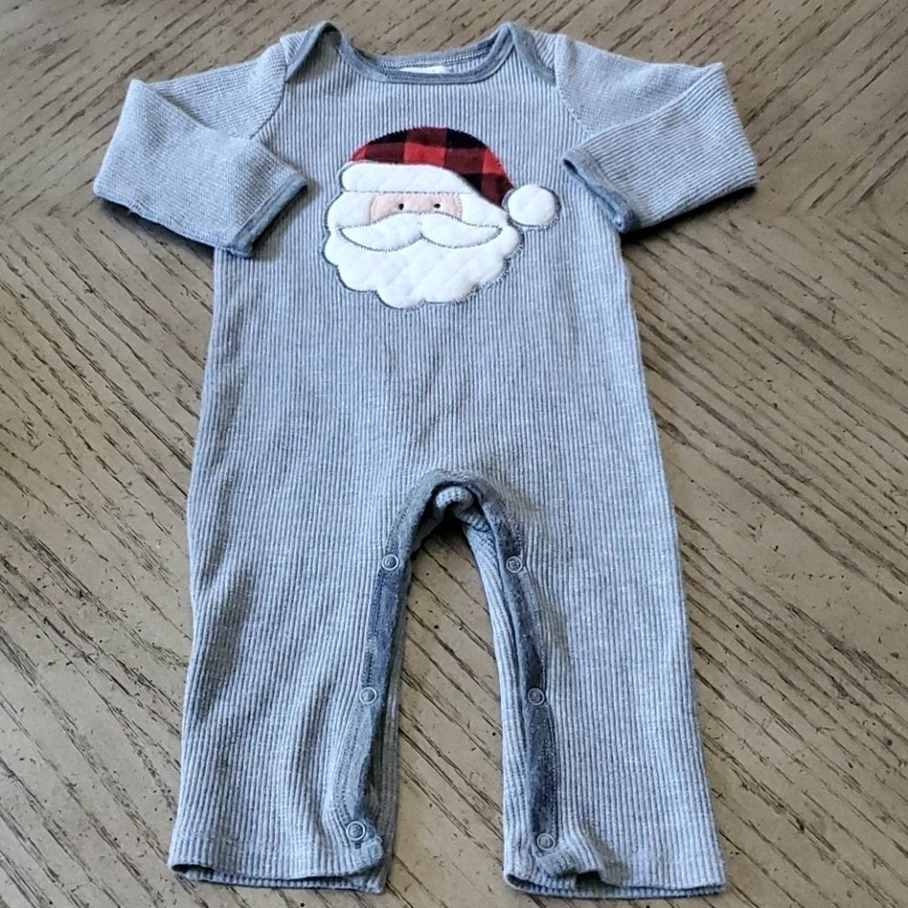 Boys 6-9 month long sleeve Santa onsie.